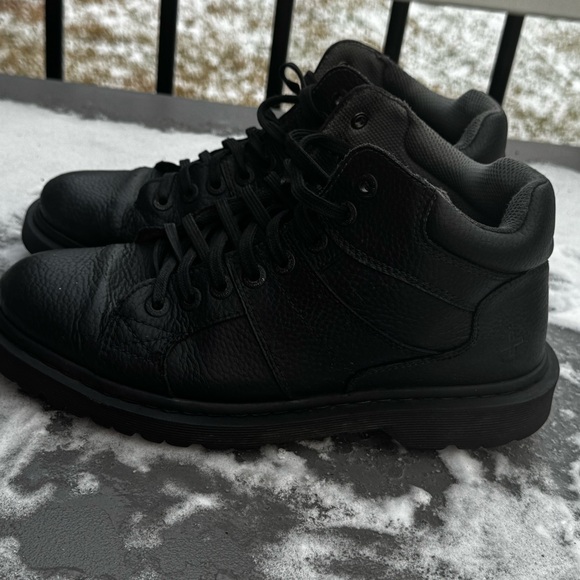 Dr. Martens Harris Black Leather Sneakers Size 10 - Picture 7 of 16